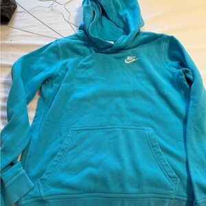 Nike Kids Teal Blue Hoodie Sweatshirt